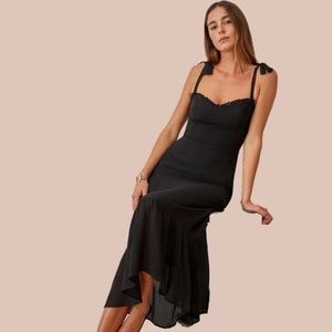 Reformation Nikita Dress in Black